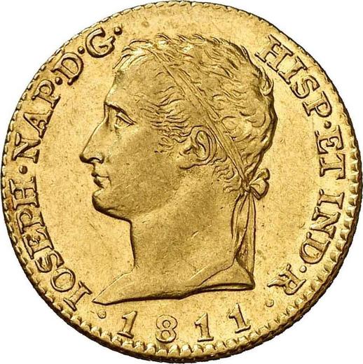 Obverse 80 Reales 1811 M AI - Gold Coin Value - Spain, Joseph Bonaparte