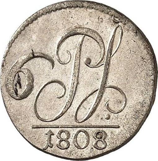 Reverse 6 Pfennig 1808 - Silver Coin Value - Schwarzburg-Rudolstadt, Friedrich Günther
