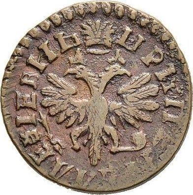 Avers Denga (1/2 Kopeke) ҂АΨДI (1714) "ВСЕЯ РОССИИ ПОВЕЛИТЕЛЬ" - Münze Wert - Rußland, Peter I
