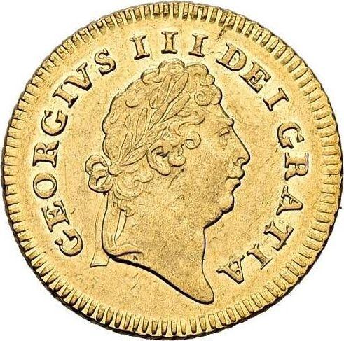 Obverse Third Guinea 1801 "First laureate head" - Gold Coin Value - United Kingdom, George III