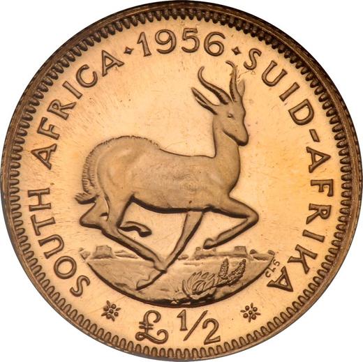 Reverse Half pound 1956 - Gold Coin Value - RSA, Elizabeth II