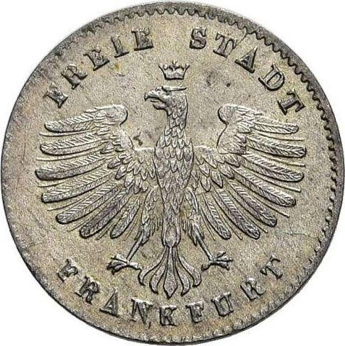 Obverse Kreuzer no date (1839-1840) - Silver Coin Value - Frankfurt am Main, Free City