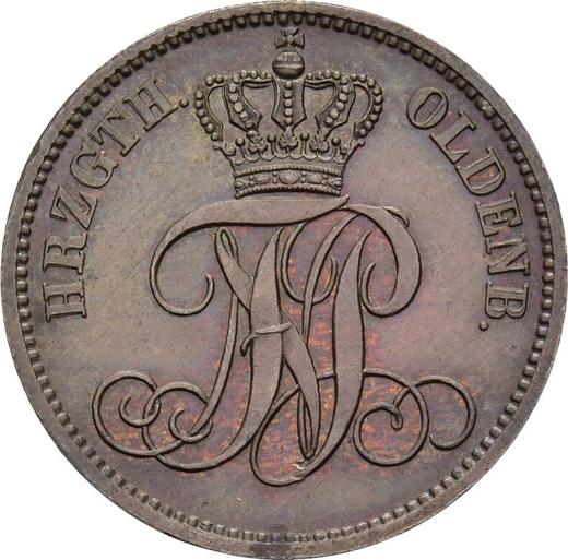 Obverse 3 Schwaren 1864 B -  Coin Value - Oldenburg, Nikolaus Frederick Peter