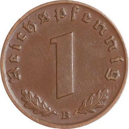 Obverse 1 Reichspfennig 1938 B "Type 1936-1940" -  Coin Value - Germany, Third Reich