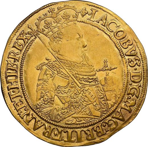 Awers monety - Unite bez daty (1604-1619) "Drugi popiersie" - cena złotej monety - Wielka Brytania, Jakub I