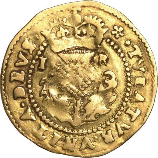 Rewers monety - 1 korona bez daty (1604-1619) "Ostrokrzew" IR po jednej stronie lub brak - cena złotej monety - Wielka Brytania, Jakub I