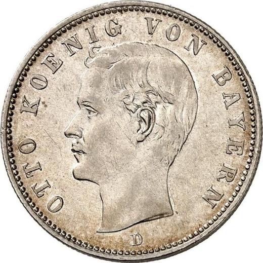 Obverse 2 Mark 1899 D "Bayern" - Silver Coin Value - Germany, German Empire