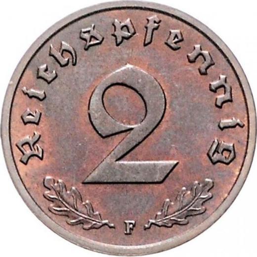 Obverse 2 Reichspfennig 1936 F "Type 1936-1940" -  Coin Value - Germany, Third Reich