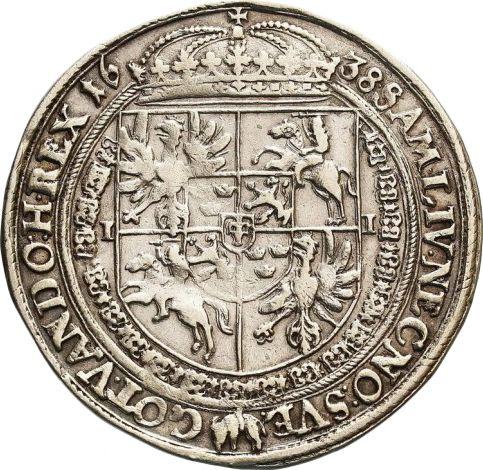 Reverse Thaler 1638 II - Silver Coin Value - Poland, Wladyslaw IV