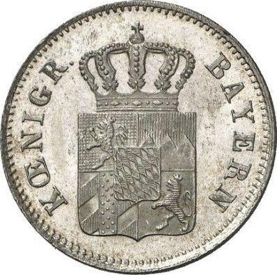 Avers 6 Kreuzer 1854 - Silbermünze Wert - Bayern, Maximilian II