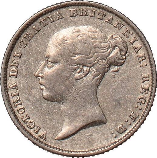 Avers 6 Pence 1854 - Silbermünze Wert - Großbritannien, Victoria