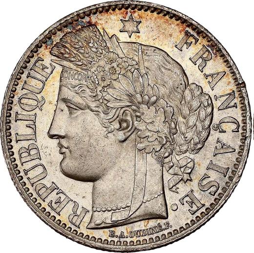 Obverse 2 Francs 1870 A "No Motto" - Silver Coin Value - France, Third Republic