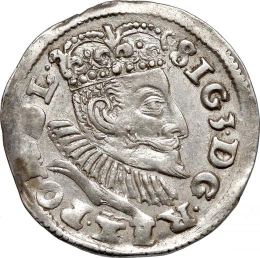 Anverso Trojak (3 groszy) 1596 IF HR "Casa de moneda de Poznan" - valor de la moneda de plata - Polonia, Segismundo III