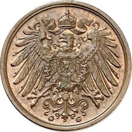 Reverse 2 Pfennig 1910 G "Type 1904-1916" -  Coin Value - Germany, German Empire