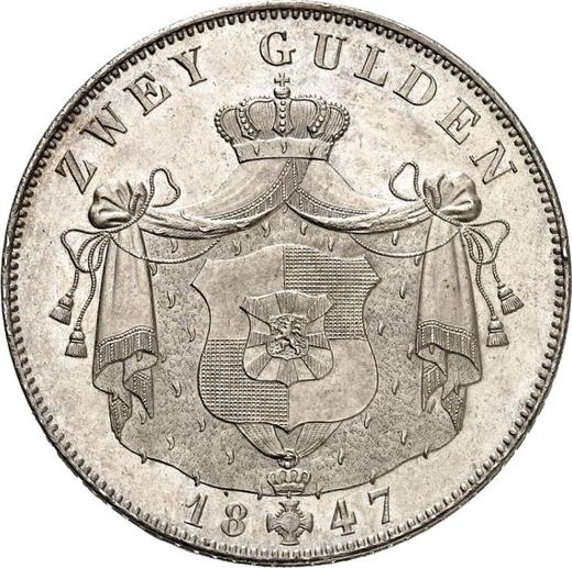 Reverse 2 Gulden 1847 - Silver Coin Value - Hohenzollern-Hechingen, Constantine