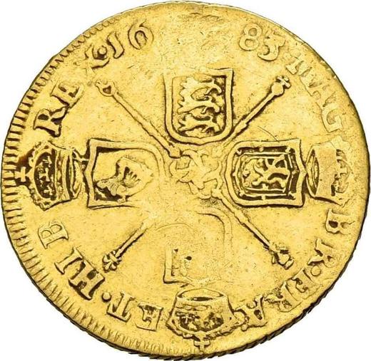 Reverse Half Guinea 1683 "Second laureate bust" - Gold Coin Value - United Kingdom, Charles II