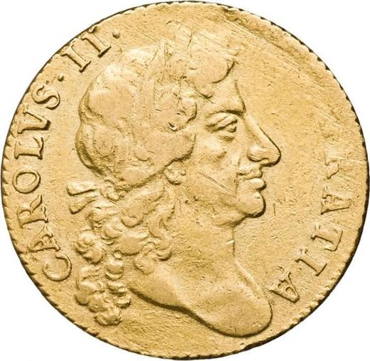 Obverse Guinea 1681 "Fourth laureate bust" - Gold Coin Value - United Kingdom, Charles II