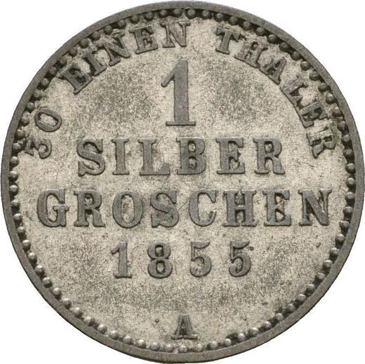 Reverse Silber Groschen 1855 A - Silver Coin Value - Waldeck-Pyrmont, George Victor