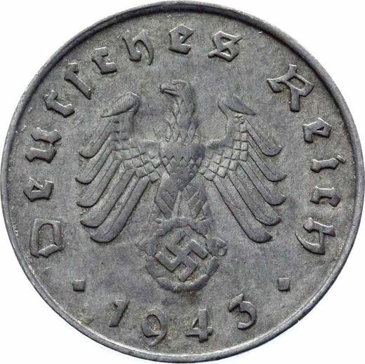Reverse 10 Reichspfennig 1943 G "Type 1940-1945" -  Coin Value - Germany, Third Reich