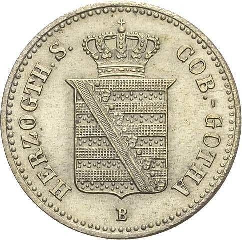 Obverse 1/2 Groschen 1868 B - Silver Coin Value - Saxe-Coburg and Gotha, Ernest II