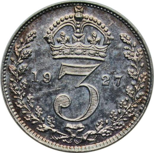 Reverse Threepence 1927 "Type 1920-1927" - Silver Coin Value - United Kingdom, George V