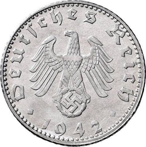 Reverse 50 Reichspfennig 1942 G "Type 1939-1944" -  Coin Value - Germany, Third Reich