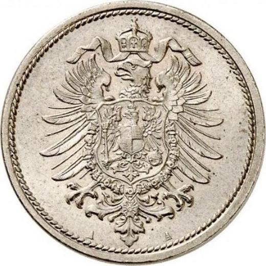 Reverso 10 Pfennige 1874 A "Tipo 1873-1889" - valor de la moneda - Alemania, Imperio alemán
