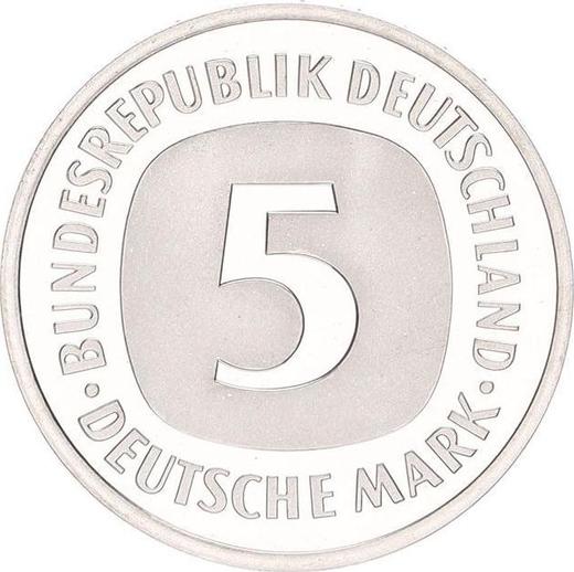 Obverse 5 Mark 1988 F -  Coin Value - Germany, FRG
