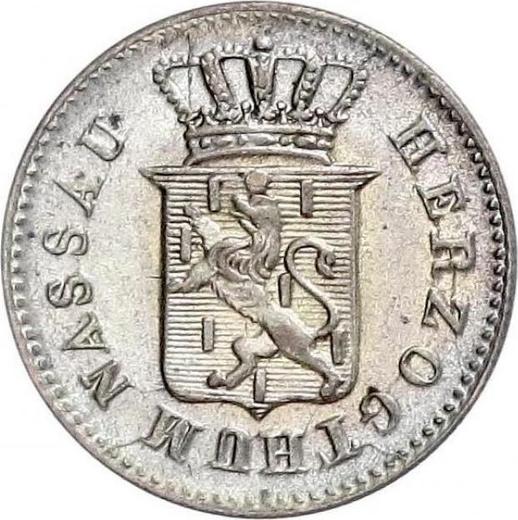 Obverse Kreuzer 1835 - Silver Coin Value - Nassau, William