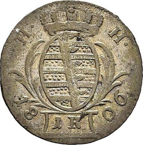 Awers monety - 1 krajcar 1806 - cena srebrnej monety - Saksonia-Hildburghausen, Fryderyk