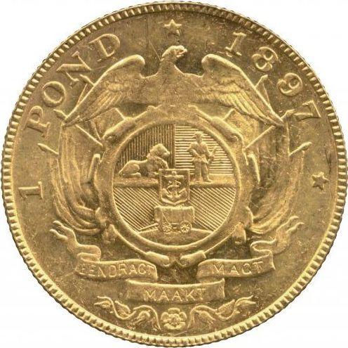 Reverse Pond (Transvaal) 1897 - Gold Coin Value - RSA, Transvaal Republic