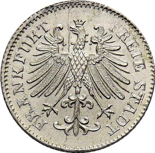 Obverse 3 Kreuzer 1853 - Silver Coin Value - Frankfurt am Main, Free City