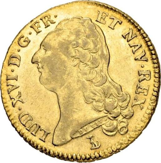 Obverse Double Louis d'Or 1786 T - Gold Coin Value - France, Louis XVI