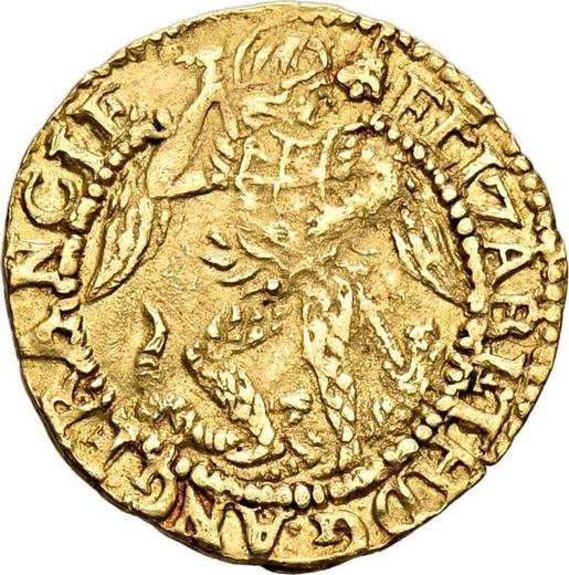 Аверс монеты - 1/4 энджела без года (1559-1578) - цена золотой монеты - Великобритания, Елизавета I