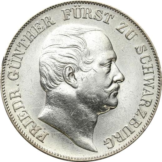 Avers Taler 1859 - Silbermünze Wert - Schwarzburg-Rudolstadt, Friedrich Günther