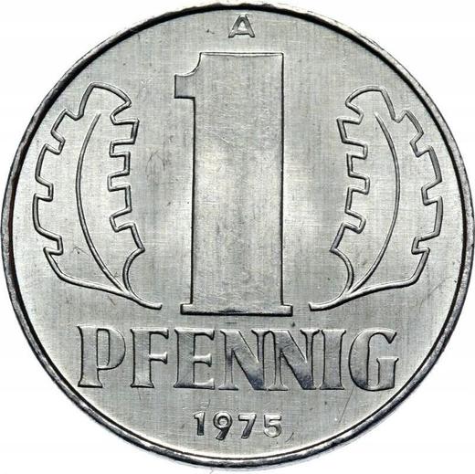 Obverse 1 Pfennig 1975 A -  Coin Value - Germany, GDR