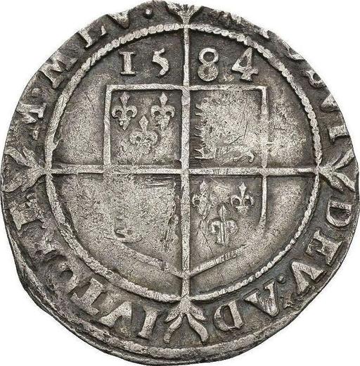 Reverse Sixpence 1584 "Sixth issue" - Silver Coin Value - United Kingdom, Elizabeth I