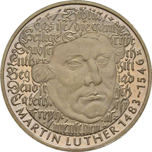 Avers 5 Mark 1983 G "Martin Luther" - Münze Wert - Deutschland, BRD