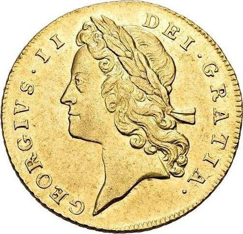Obverse Guinea 1730 "Young Head" - Gold Coin Value - United Kingdom, George II