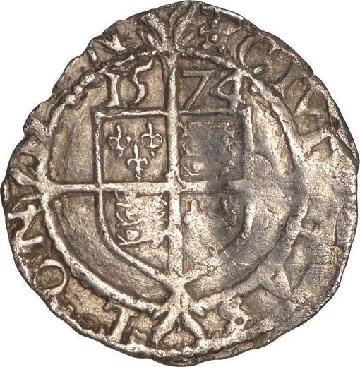 Reverse 3 Farthings 1574 - Silver Coin Value - United Kingdom, Elizabeth I
