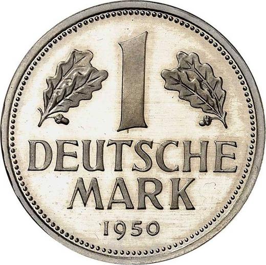 Obverse 1 Mark 1950 J -  Coin Value - Germany, FRG