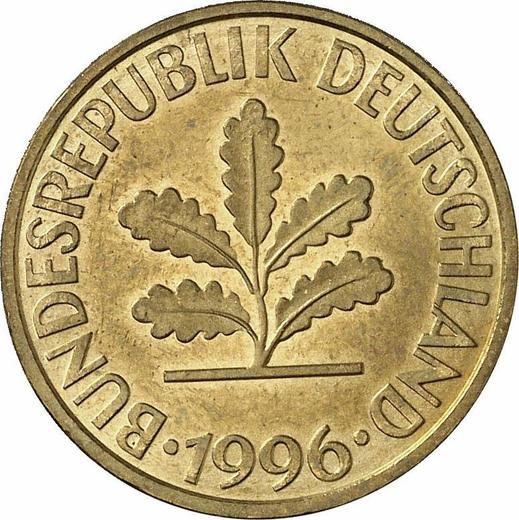 Reverse 10 Pfennig 1996 A - Coin Value - Germany, FRG