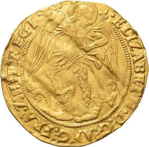 Avers Engel Ohne jahr (1559-1578) Rand mit Punkten auf einer Seite - Goldmünze Wert - Großbritannien, Elisabeth I