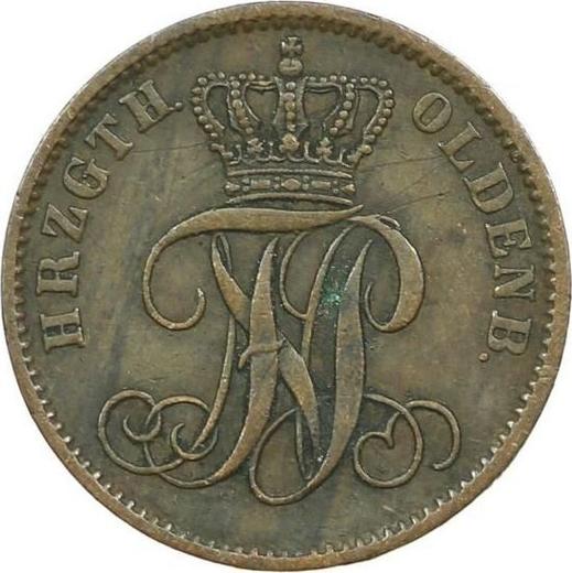 Obverse 1 Schwaren 1866 B -  Coin Value - Oldenburg, Nikolaus Frederick Peter