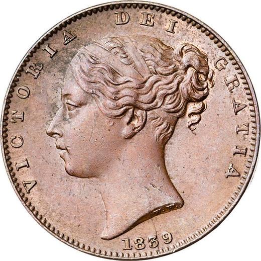 Obverse Farthing 1839 WW - Coin Value - United Kingdom, Victoria