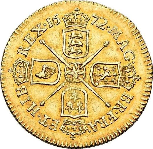 Реверс монеты - 1/2 гинеи 1672 года "Второй тип" - цена золотой монеты - Великобритания, Карл II
