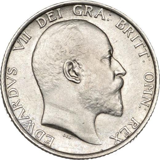 Obverse Shilling 1909 - Silver Coin Value - United Kingdom, Edward VII