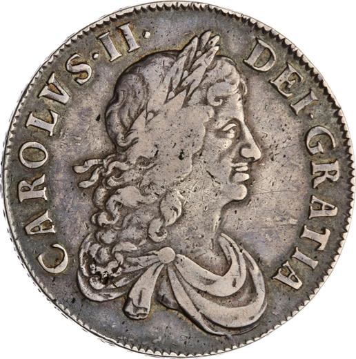 Obverse Crown 1669 "Second laureate bust" - Silver Coin Value - United Kingdom, Charles II