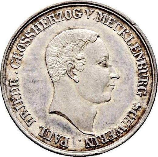 Obverse 8 shilling 1842 "About the deceased Pablo Federico" - Silver Coin Value - Mecklenburg-Schwerin, Paul Friedrich