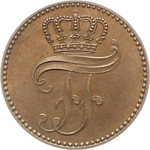 Obverse 3 Pfennig 1861 A -  Coin Value - Mecklenburg-Schwerin, Frederick Francis II